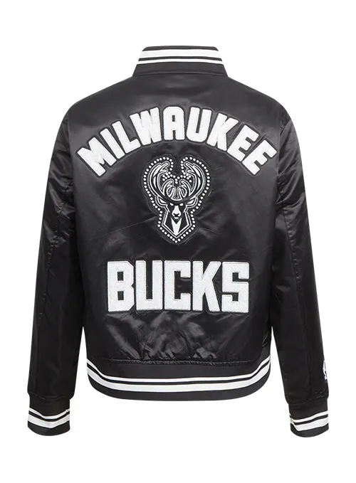 Women's Pro Standard Pearls Milwaukee Bucks Satin Jacket