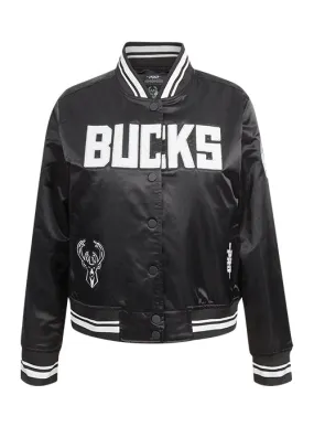 Women's Pro Standard Pearls Milwaukee Bucks Satin Jacket