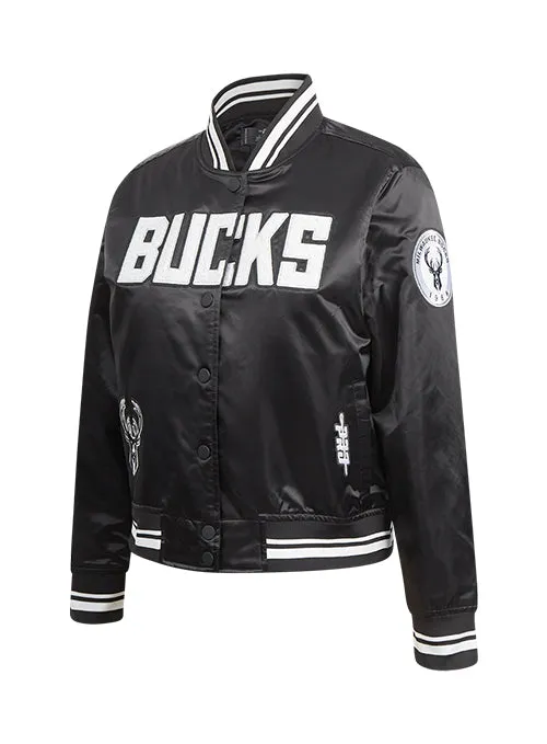 Women's Pro Standard Pearls Milwaukee Bucks Satin Jacket