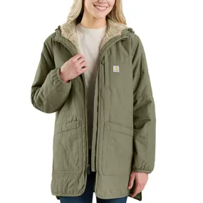 Women's Rain Defender Loose Fit Lightweight Insulated Hooded Coat 106465