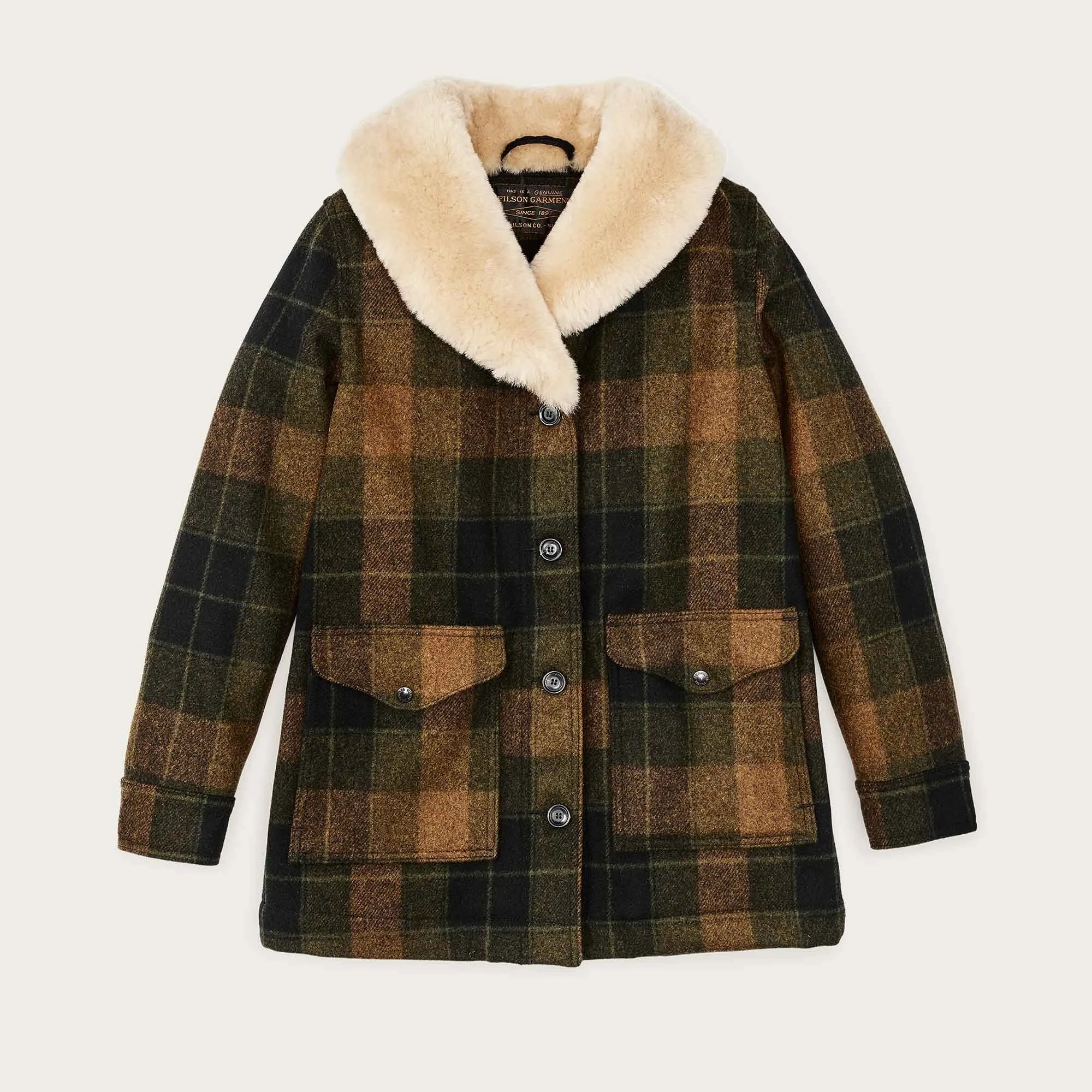 WOMEN'S WOOL TRAPPER COAT