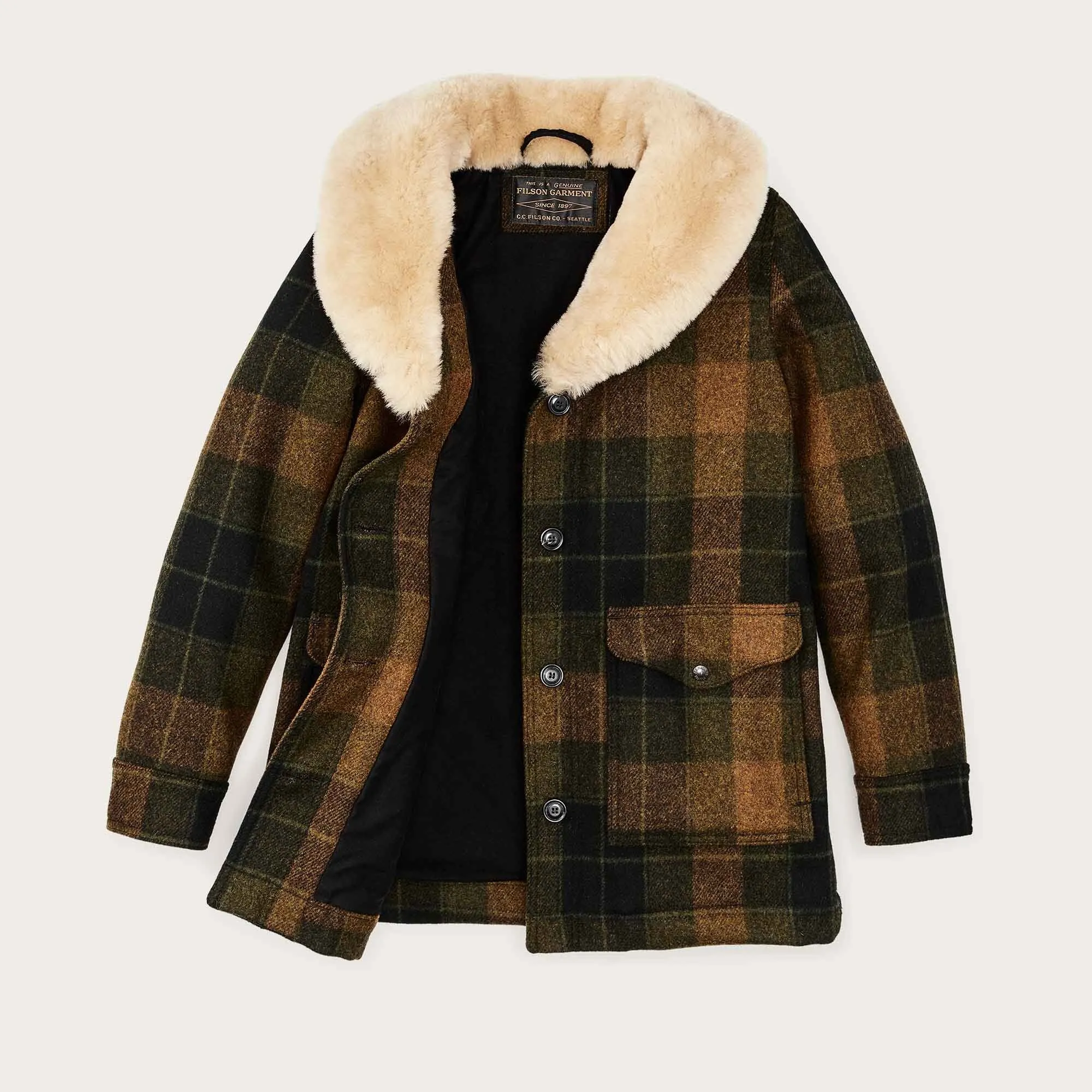 WOMEN'S WOOL TRAPPER COAT