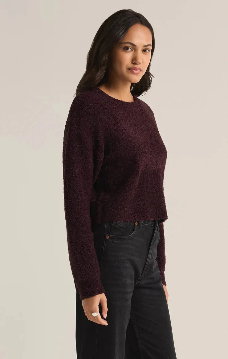 ZSU Berry Wine Destiny Plush Sweater